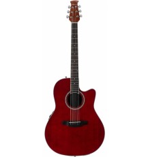 Applause AB24II-2S Balladeer Cutaway Ruby Red Satin электроакустическая гитара, цвет красный матовый, производство Китай