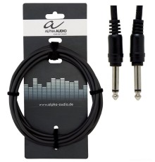 Alpha Audio Basic Line Instrumental Patch Cable 0.1 м 6 шт. инструментальный патч-кабель 0,1м 2ХMono jack 6,3 мм, 6 шт