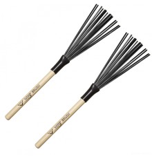 Vater VWB Wire Tap Brushes Whip Brush щетки пластиковые, черные, деревянная ручка