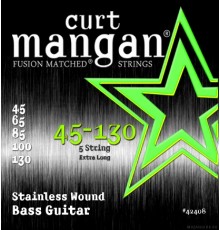 Curt Mangan Stainless Wound 5-String Set 45-130 